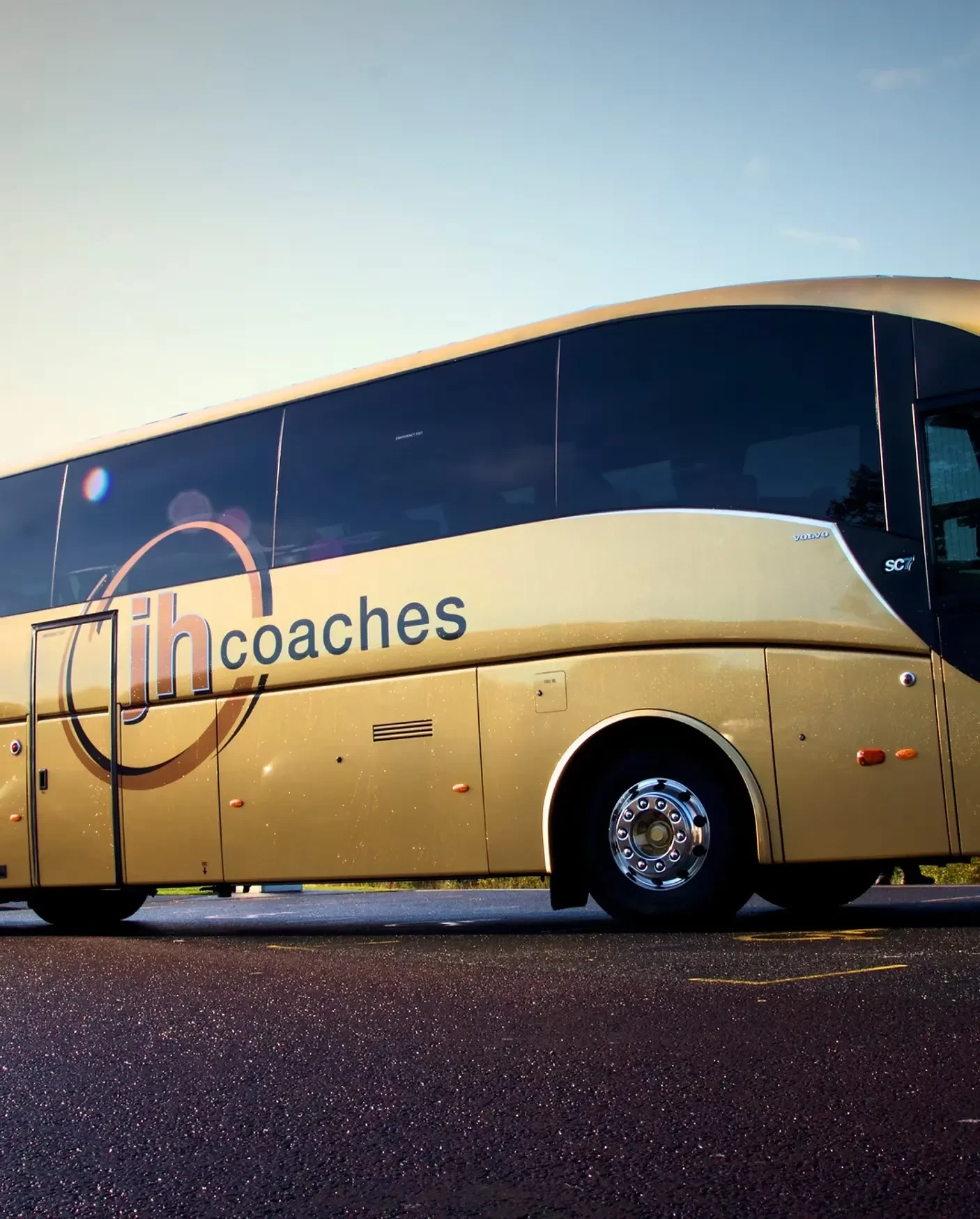 55 Seater coach from side